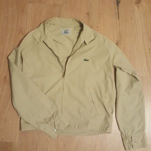 Vintage Khaki Lacoste Bomber Style Jacket